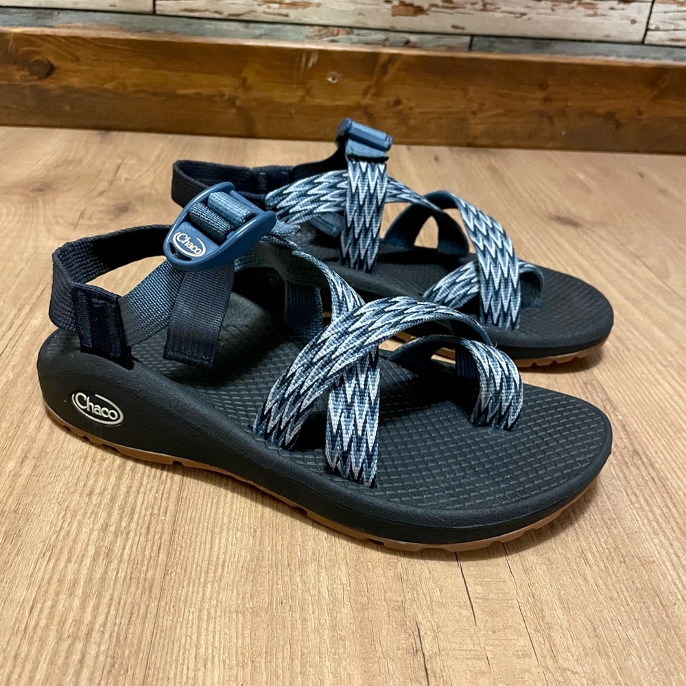 Chaco Women's Z/Cloud 2 Glacier Cloud Blue Wave Sport Water Sandals Hiking Sz 6